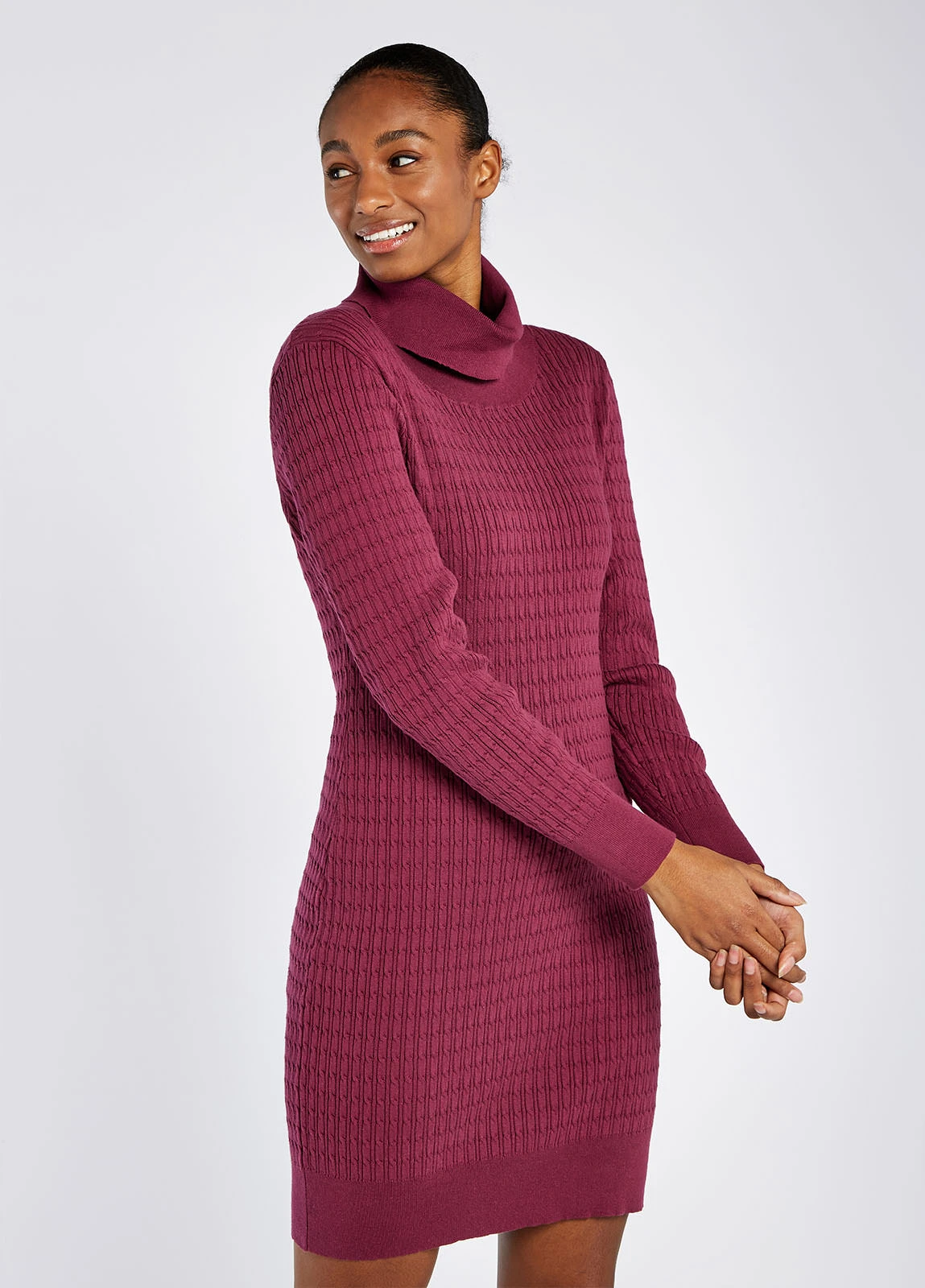 Dubarry Raheen Fitted Dress - Currant 3 Dubarry Raheen Fitted Dress - Currant