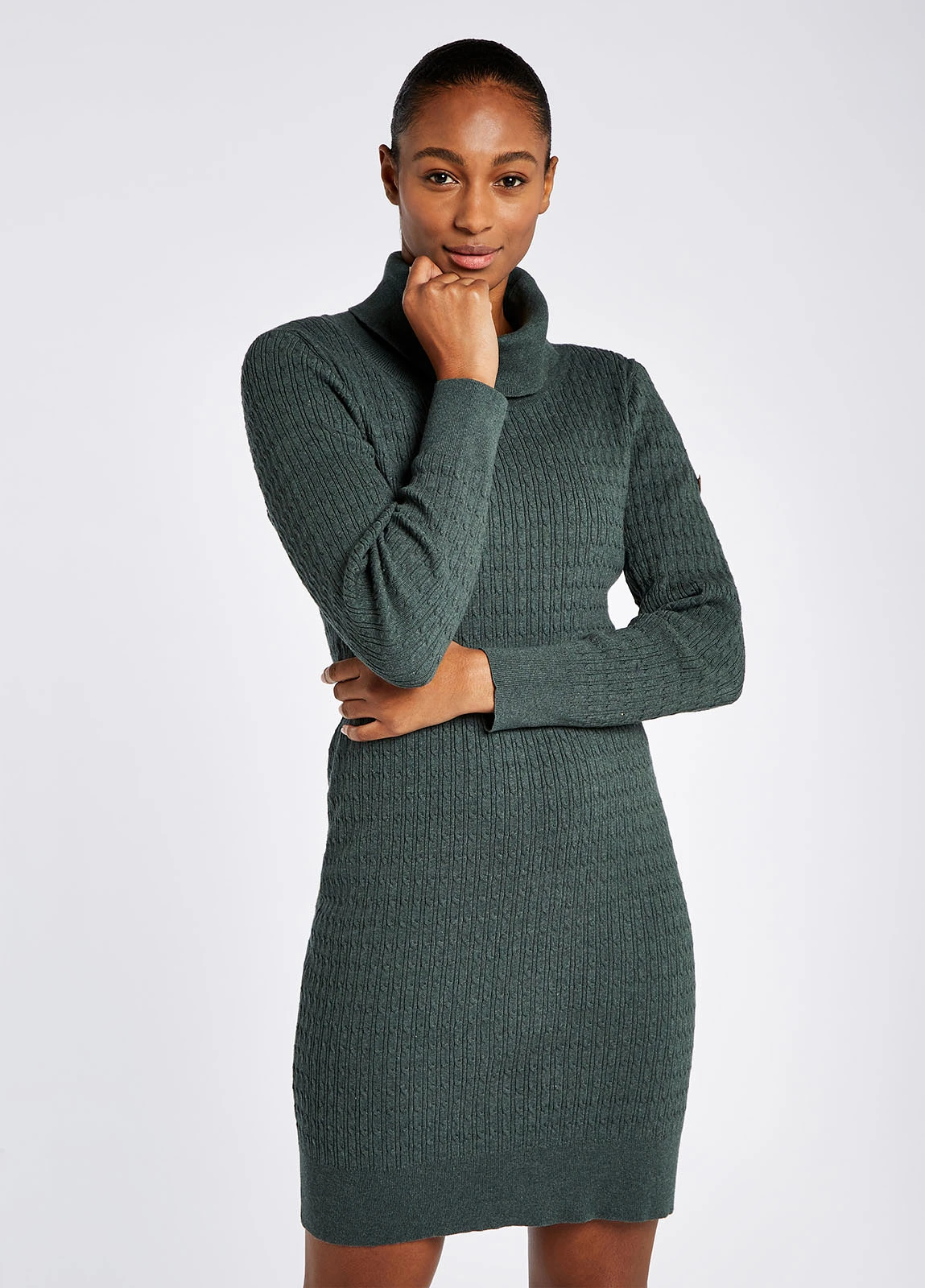 Dubarry Raheen Fitted Dress - Verdigris 3 Dubarry Raheen Fitted Dress - Verdigris