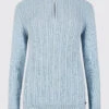 Dubarry Garvey Knitted Sweater - Pale Blue -Dubarry Sales 423623 1sANnu7FRoFWm5