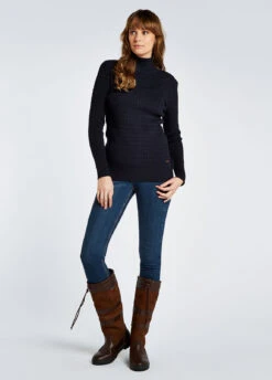 Dubarry Hacketstown Funnel Neck Sweater - Navy -Dubarry Sales 423903 3