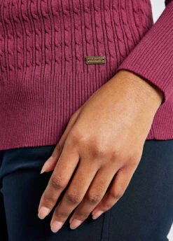 Dubarry Hacketstown Funnel Neck Sweater - Currant 12 Dubarry Hacketstown Funnel Neck Sweater - Currant -Dubarry Sales 423934 6