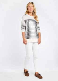 Dubarry Portlaw Lightweight Sweater - White -Dubarry Sales 424200 2