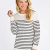Dubarry Portlaw Lightweight Sweater - White -Dubarry Sales 424200 3