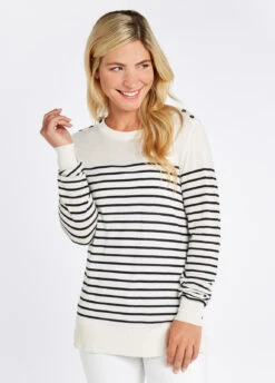 Dubarry Portlaw Lightweight Sweater - White