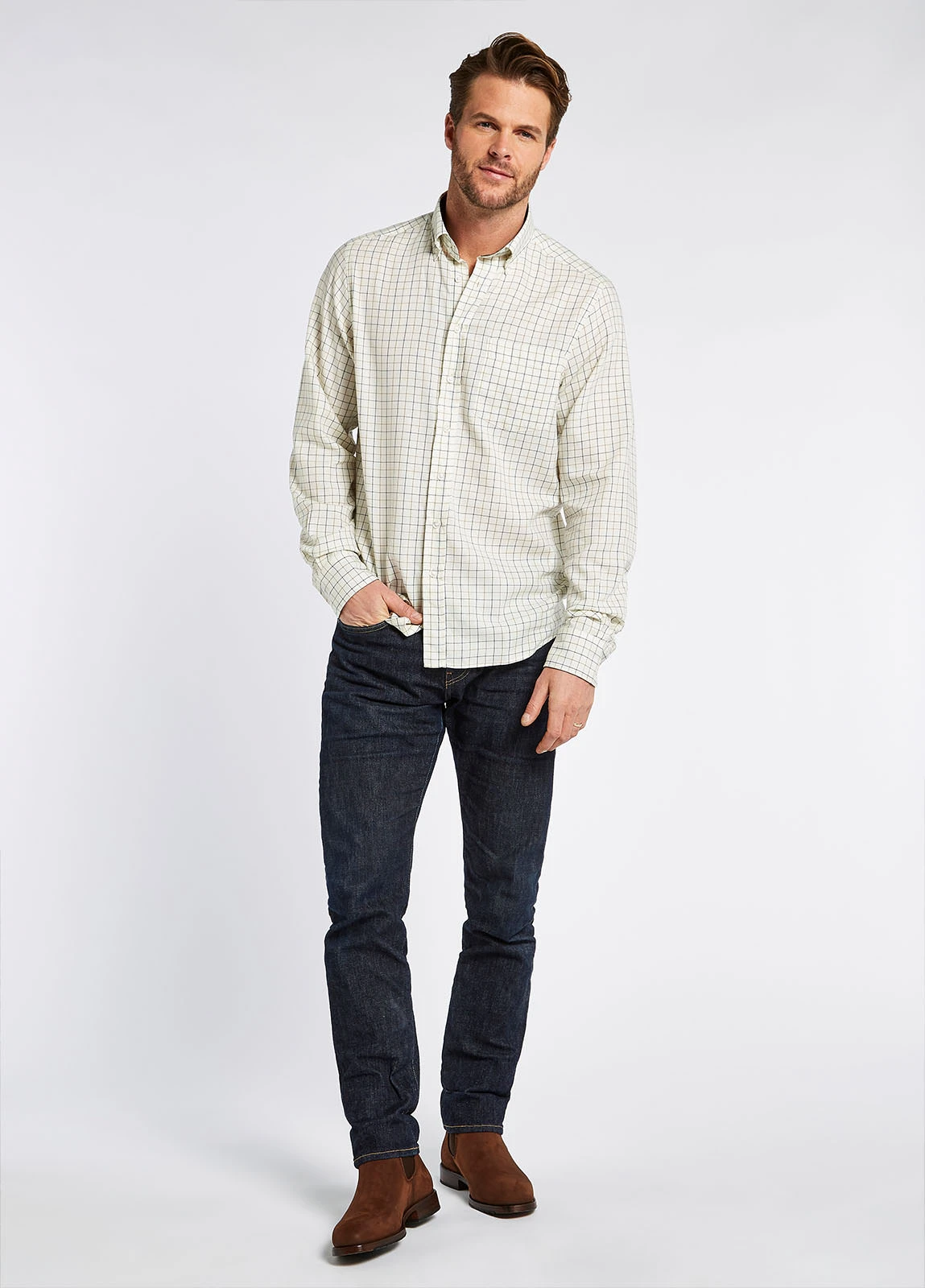 Dubarry Hollymount Check Shirt - Cream 5 Dubarry Hollymount Check Shirt - Cream - Image 3