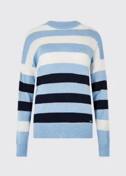 Dubarry Aranmore Crew Neck Sweater - Light Sky -Dubarry Sales 427608 1MF8D1pK483DiG