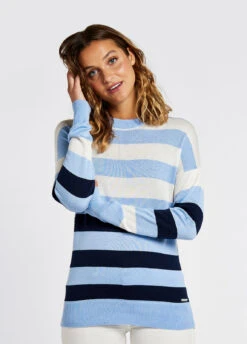 Dubarry Aranmore Crew Neck Sweater - Light Sky