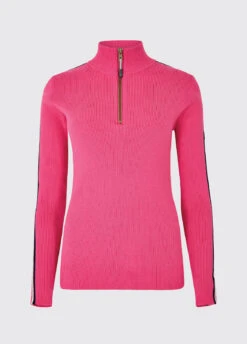 Dubarry Killglass Zip Neck Sweater - Cerise -Dubarry Sales 427727 13uMMsJu4u5lB5