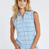 Dubarry Gracehill Striped Polo - Light Sky