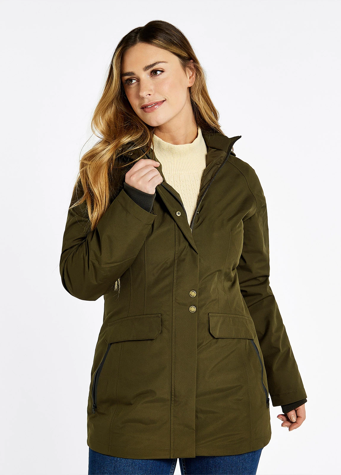 Dubarry Robinson Waterproof Jacket - Olive 3 Dubarry Robinson Waterproof Jacket - Olive