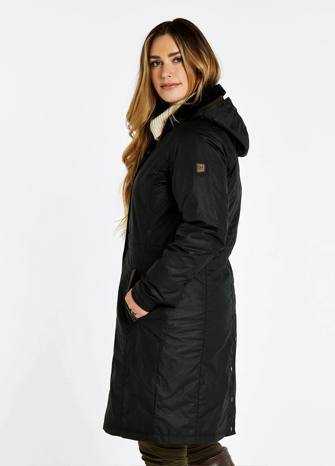 Dubarry Redington Wax Coat - Black 5 Dubarry Redington Wax Coat - Black - Image 3