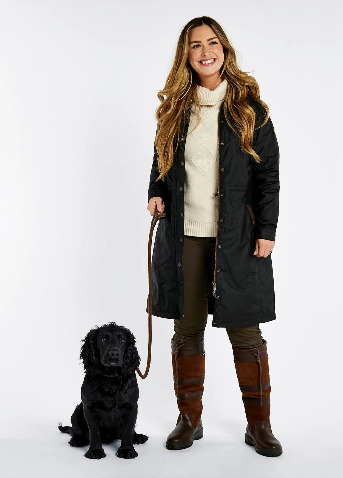 Dubarry Redington Wax Coat - Black 9 Dubarry Redington Wax Coat - Black - Image 7