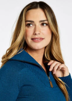 Dubarry Rosmead Sweater - Peacock Blue -Dubarry Sales 434255 4