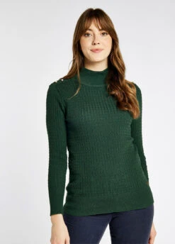 Dubarry Monkstown Cable Stitch Sweater - Verdigris
