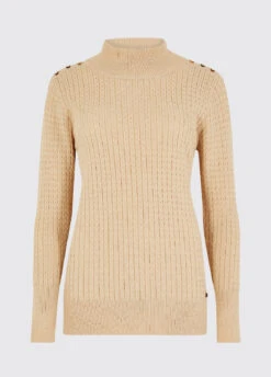 Dubarry Monkstown Cable Stitch Sweater - Oyster -Dubarry Sales 434366 1