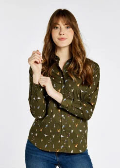 Dubarry Jasmine Printed Shirt - Olive