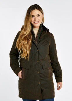 Dubarry Blacklion Waxed Cotton Jacket - Olive