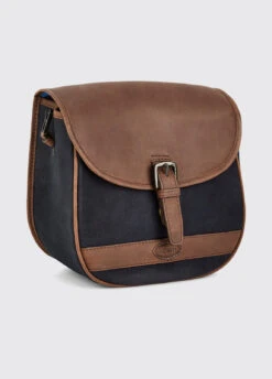 Dubarry Clara Leather Saddle Bag - Navy/Brown -Dubarry Sales 941732 2