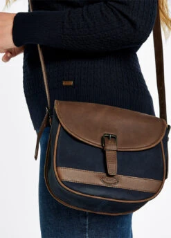 Dubarry Clara Leather Saddle Bag - Navy/Brown -Dubarry Sales 941732 24xBwktUMWMuph