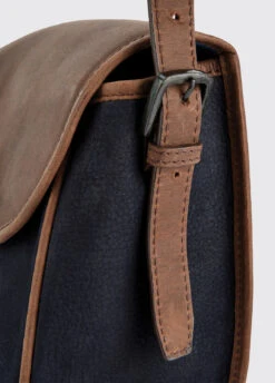 Dubarry Clara Leather Saddle Bag - Navy/Brown -Dubarry Sales 941732 3