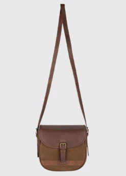 Dubarry Clara Leather Saddle Bag - Walnut