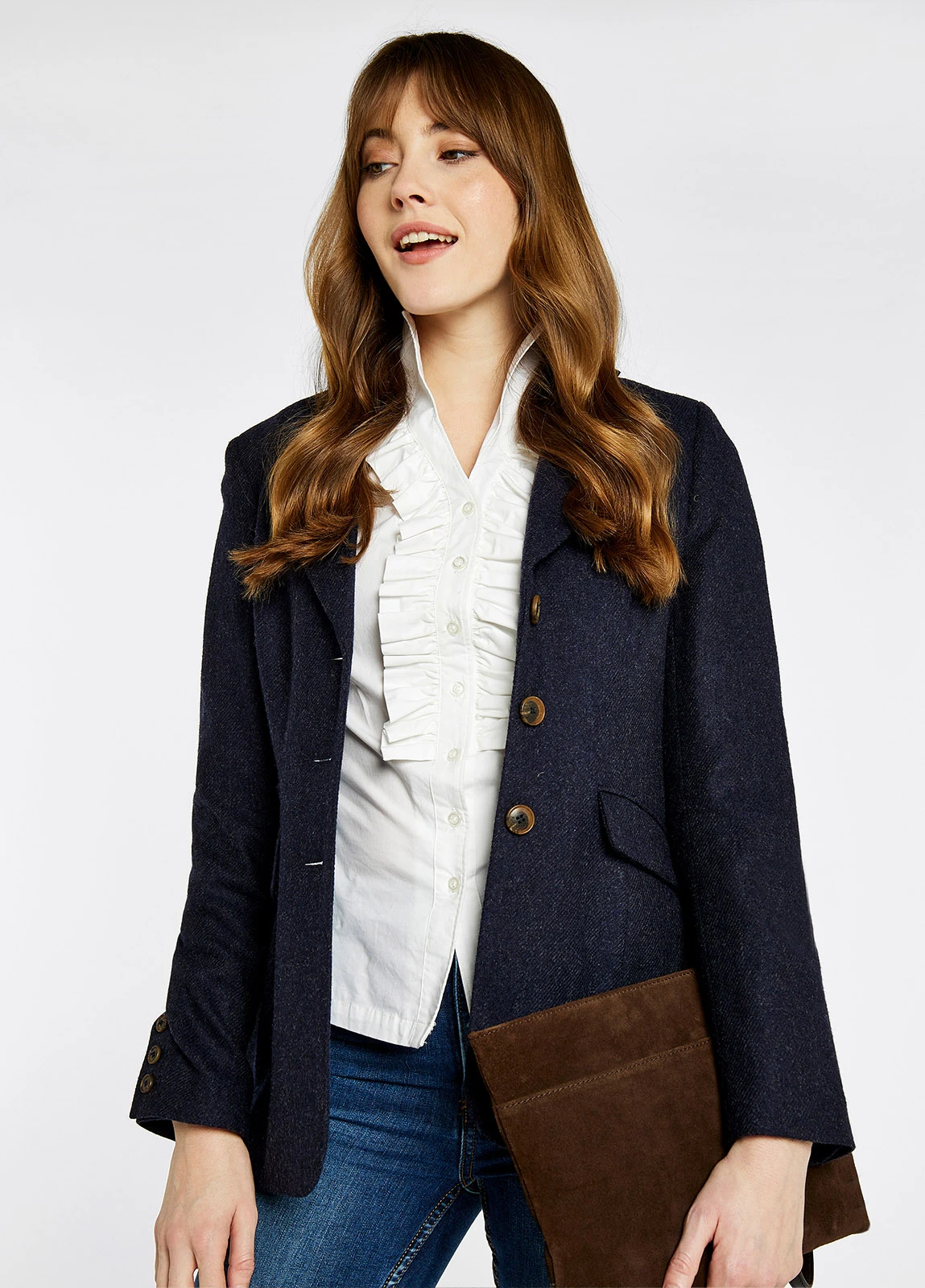 Dubarry Millymount Suede Clutch - Cigar 4 Dubarry Millymount Suede Clutch - Cigar - Image 2