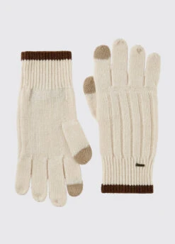 Dubarry Marsh Knitted Gloves - Chalk