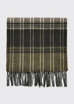 Dubarry Gleneagle Wool Scarf - Olive
