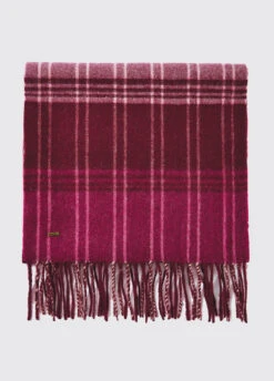 Dubarry Gleneagle Wool Scarf - Currant