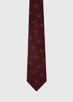 Dubarry Avalon Silk Wove Tie - Merlot