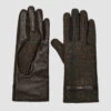 Dubarry Ballycastle Tweed Leather Gloves - Hemlock -Dubarry Sales 985174 1