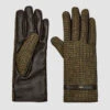 Dubarry Ballycastle Tweed Leather Gloves - Heath -Dubarry Sales 985197 1