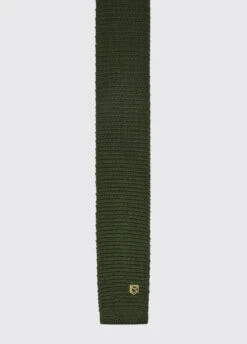 Dubarry Knockroe Knitted Silk Tie - Olive