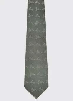 Dubarry Lacken Silk Tie - Olive
