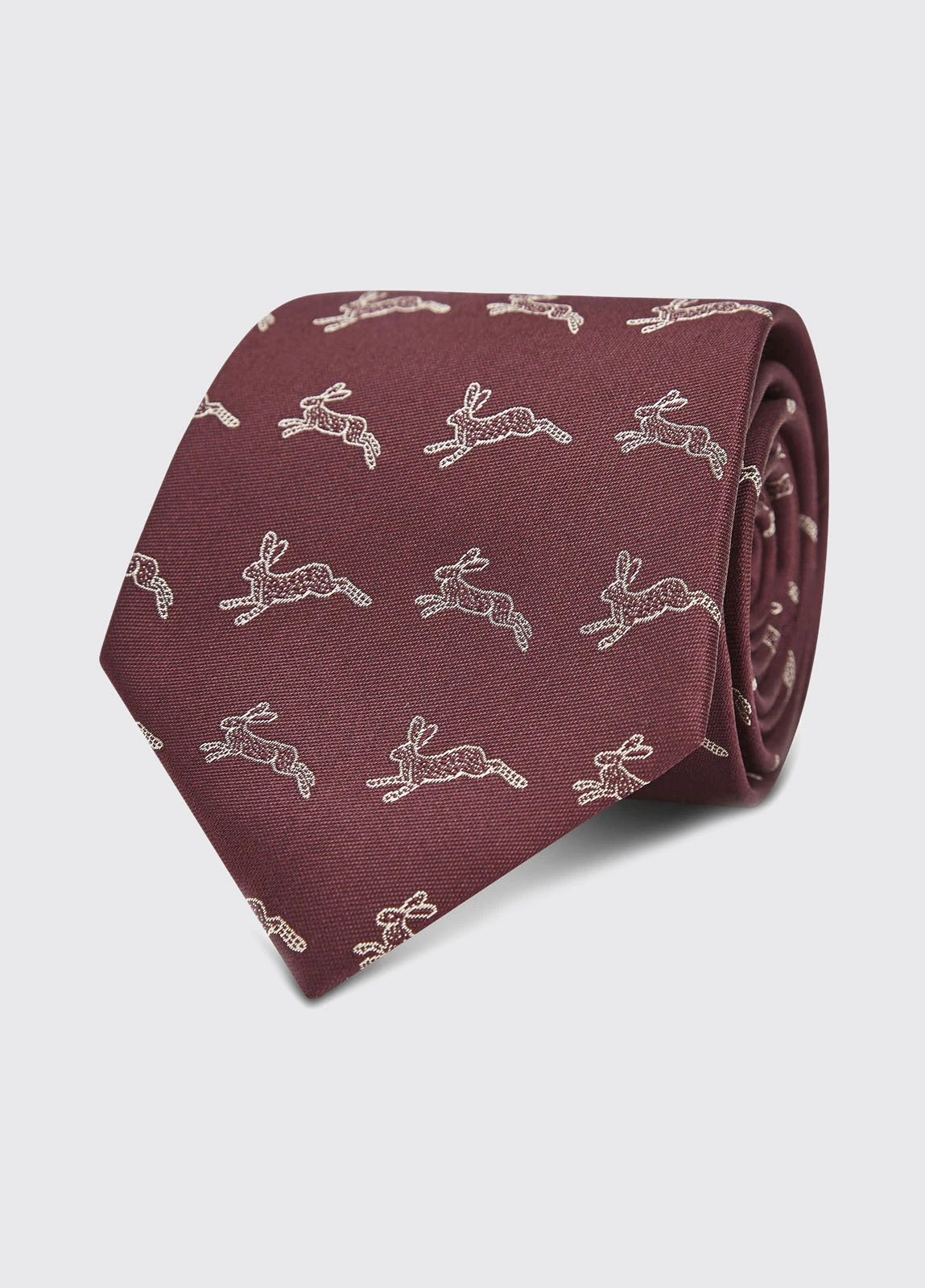 Dubarry Lacken Silk Tie - Merlot Multi 5 Dubarry Lacken Silk Tie - Merlot Multi - Image 3