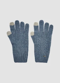 Dubarry Tory Knitted Gloves - Slate Blue