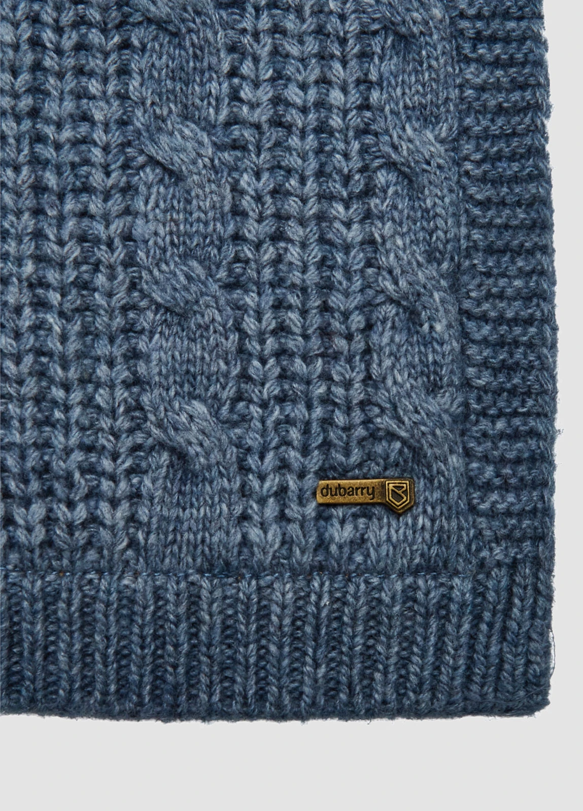 Dubarry Macroom Knitted Neck Warmer - Slate Blue 4 Dubarry Macroom Knitted Neck Warmer - Slate Blue - Image 2