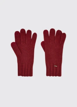 Dubarry Hayes Knitted Gloves - Ruby