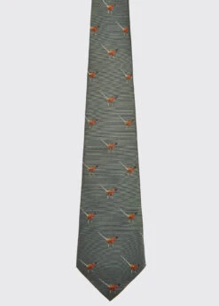 Dubarry Madden Silk Tie - Olive